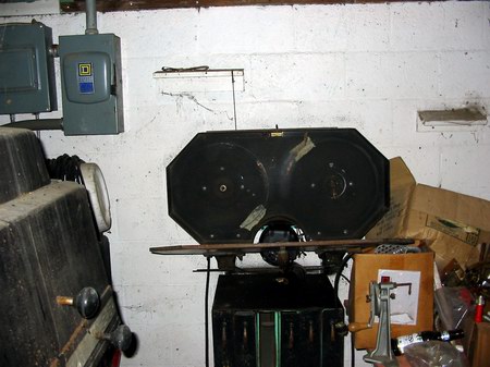 M-60 Drive-In Theatre - Film Winder In Proj Booth - Photo From Waterwinterwonderland